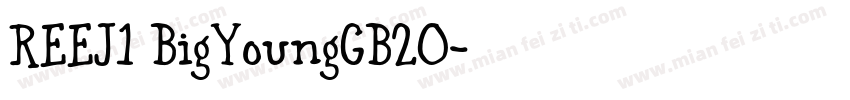 REEJ1 BigYoungGB20字体转换